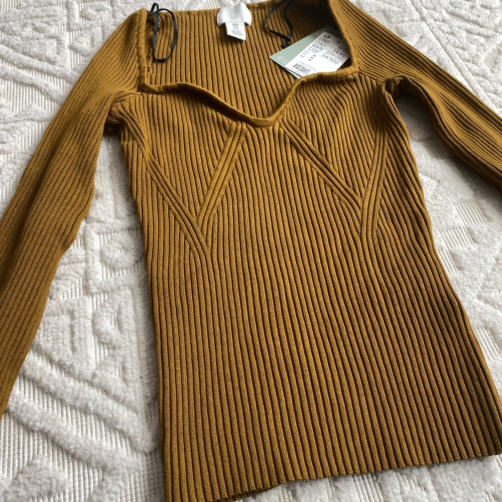 Mustard Ribbed Sweater